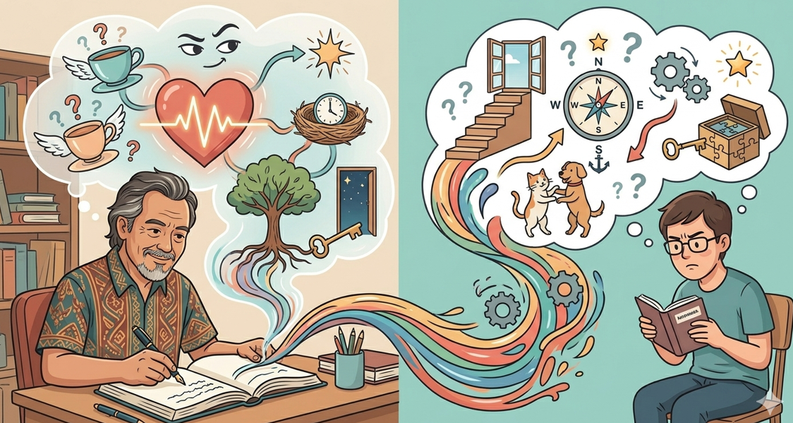 Menulis ala Sujiwo Tejo: Seni Mengacak-acak Logika Pembaca Lewat Metafora yang Nakal namun Tetap Puitis